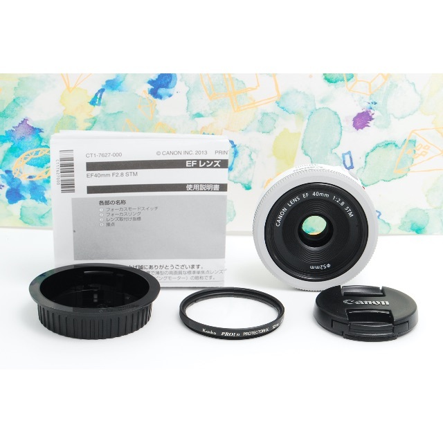 ❤️美品 Canon EF 40mm E2.8 STM ホワイト 単焦点❤️ 商品の状態