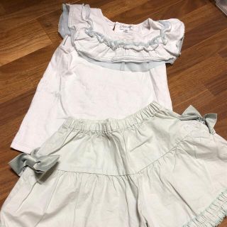 ジルスチュアートニューヨーク(JILLSTUART NEWYORK)のジルスチュアート　カットソー　キュロット　セットアップ　130(Tシャツ/カットソー)