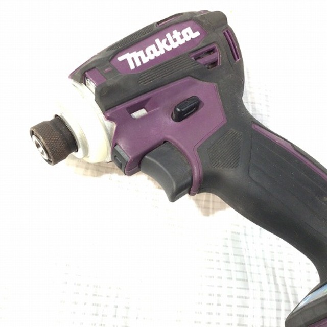 工具☆美品☆makita マキタ 18V 充電式インパクトドライバー TD172DGXAP 紫/パープル バッテリー2個(6.0Ah) 充電器 ケース付 コードレス 82649