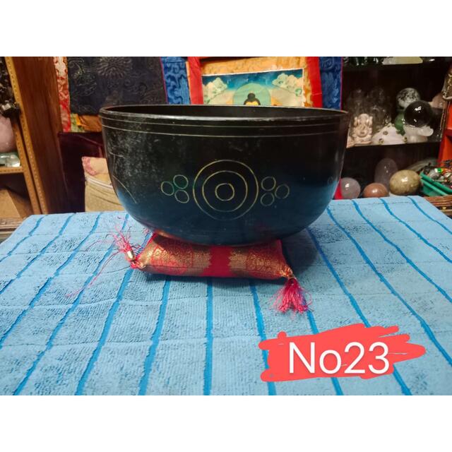 No23 チベット産 シンギングボウル ネガティブマインド ブラック