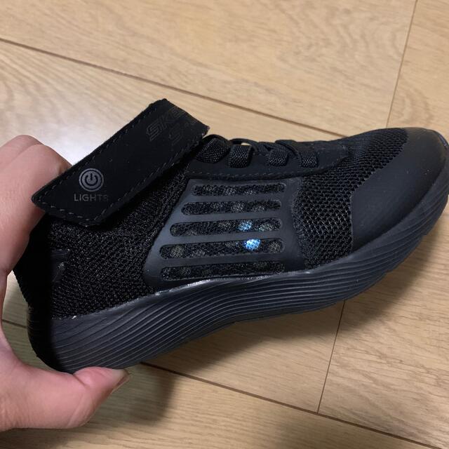 SKECHERS(スケッチャーズ)のスケッチャーズ　s-lights 黒スニーカー18センチ キッズ/ベビー/マタニティのキッズ靴/シューズ(15cm~)(スニーカー)の商品写真