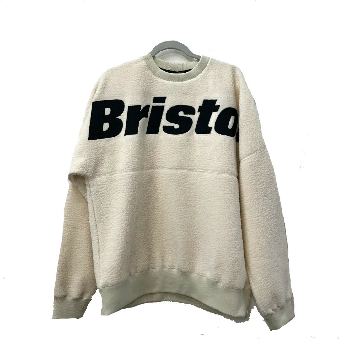 ブリストル Bristol BOA FLEECE BIG LOGO CREWNECK TOP FCRB-222045 F.C.Real Bristol ボア フリース トレーナー ポリエステル OFF WHITE ホワイト 未使用 メンズのトップス(その他)の商品写真