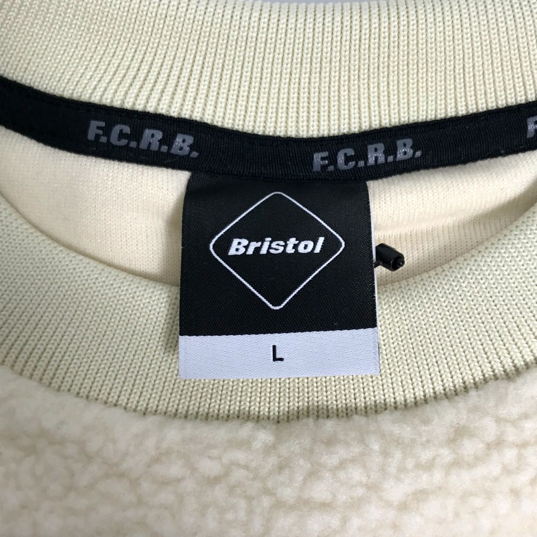 ブリストル Bristol BOA FLEECE BIG LOGO CREWNECK TOP FCRB-222045 F.C.Real Bristol ボア フリース トレーナー ポリエステル OFF WHITE ホワイト 未使用 メンズのトップス(その他)の商品写真