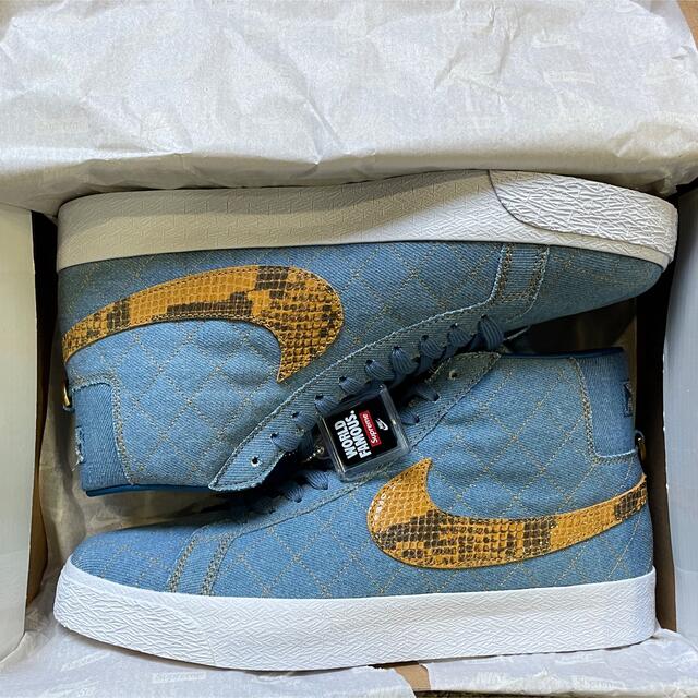 NIKE(ナイキ)の28.5㎝ Supreme / Nike SB Blazer Mid Denim メンズの靴/シューズ(スニーカー)の商品写真