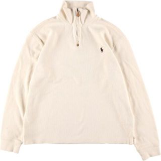 ラルフローレン(Ralph Lauren)の古着 ラルフローレン Ralph Lauren POLO by Ralph Lauren ハーフジップスウェットシャツ トレーナー メンズL /eaa291814(スウェット)