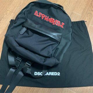 春バーゲン 新品DSQUARED2ディースクエアード豪華ロゴ刺繍バックパック