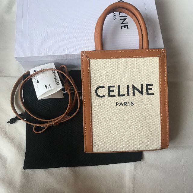 celine - 【美品】セリーヌ　ミニ　バーティカル　カバ　トート