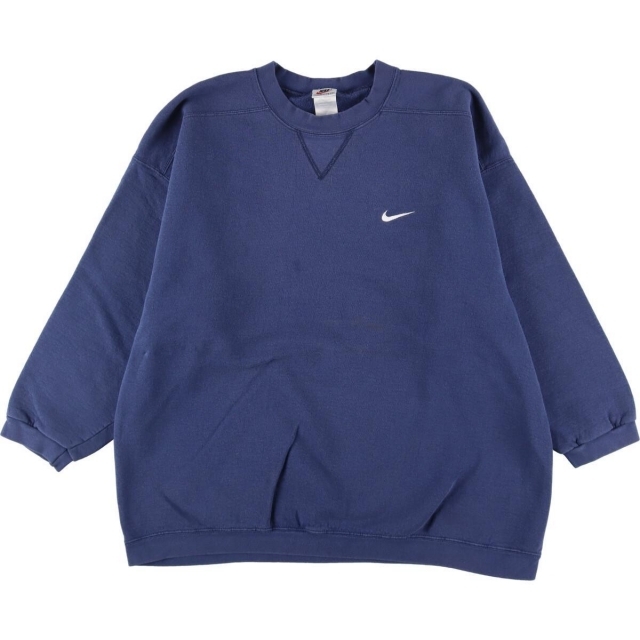 NIKE - 古着 90年代 ナイキ NIKE ワンポイントロゴスウェット