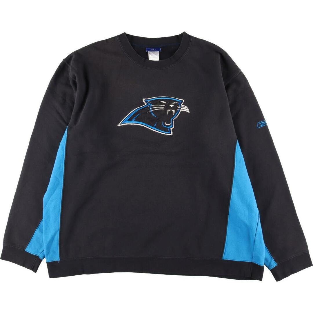 リーボック Reebok NFL CAROLINA PANTHERS カロライナパンサーズ スウェットシャツ トレーナー メンズXXL /eaa269132