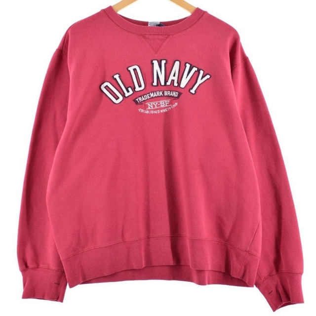 オールドネイビー OLD NAVY ロゴスウェット トレーナー メンズL /eaa244628