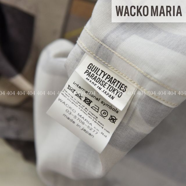ワコマリア シャツ お化け WACKOMARIA 長袖 柄シャツ 女体緊縛