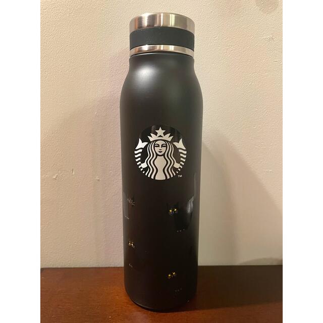 Starbucks Coffee(スターバックスコーヒー)の【未使用】スタバ　ハロウィン2022ステンレスボトルキャット444ml インテリア/住まい/日用品のキッチン/食器(タンブラー)の商品写真