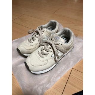 ニューバランス(New Balance)のnew balance ニューバランス　スニーカー　24.5 オフベージュ(スニーカー)