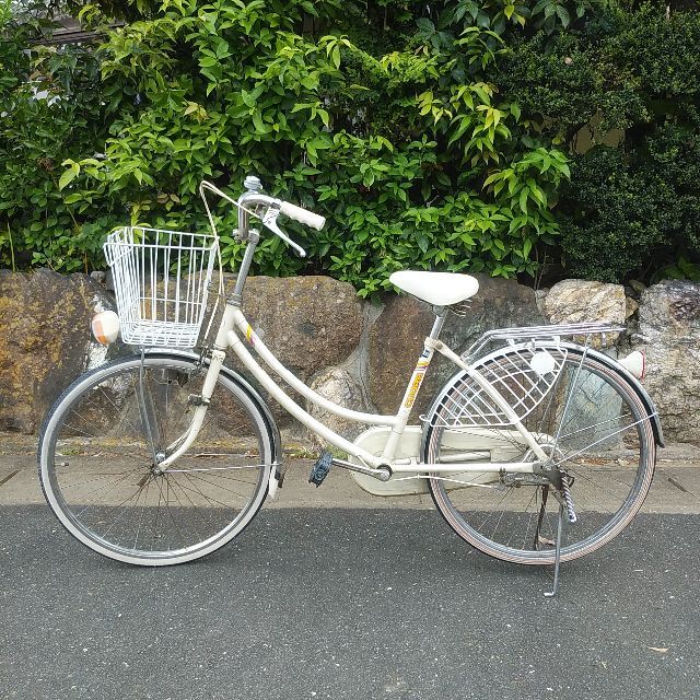 自転車本体 未使用品 ツノダ CUORE 昭和レトロ ママチャリ 長期保管品