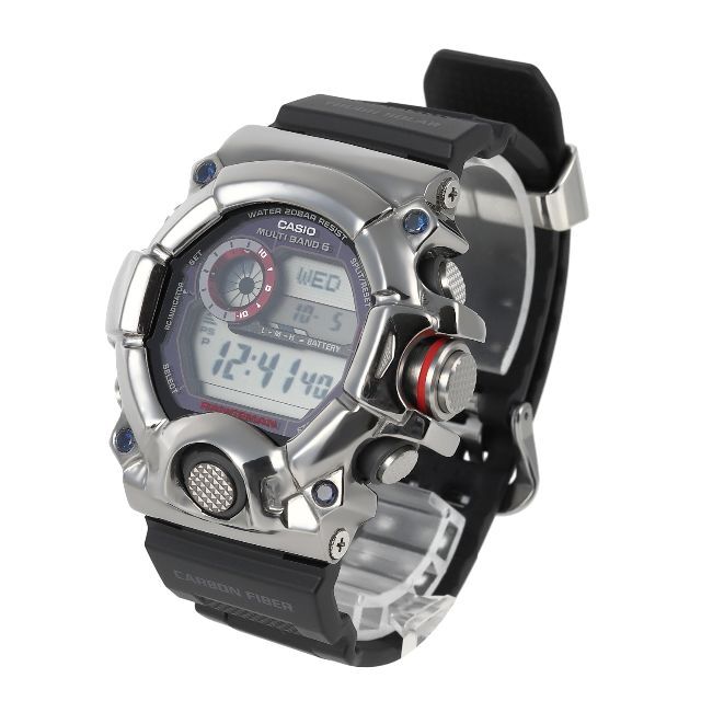 【一部予約！】 カスタムGショック - G-SHOCK GW9400 鏡面加工 ブラック×ブルーサファイア 腕時計(デジタル)