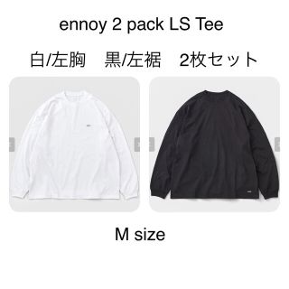 ワンエルディーケーセレクト(1LDK SELECT)のennoy 2 pack LS Tee 白黒2枚セット(Tシャツ/カットソー(七分/長袖))