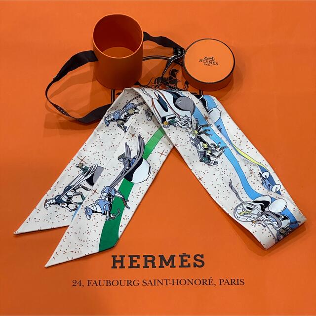 新品 レア HERMES エルメス ツイリー スペースダービー 2022AW