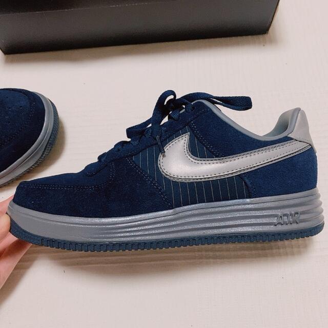 数時間のみNIKE LUNAR FORCE 1 CITY QS ネイビー24cm