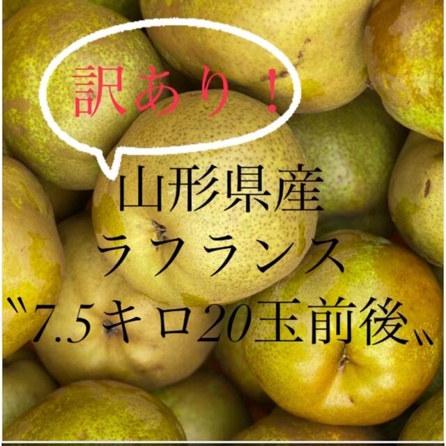 山形県産ラ・フランス7.5キロ　フルーツ