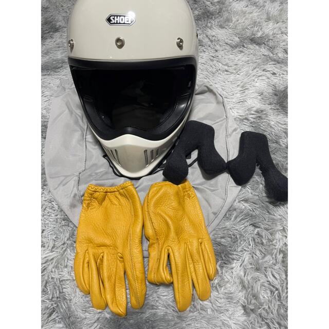 翔泳社(ショウエイシャ)のSHOEIフルフェイスヘルメットEX-ZERO & Lanp gloves  自動車/バイクのバイク(ヘルメット/シールド)の商品写真