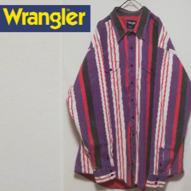 Wrangler(ラングラー)のWrangler ビックシルエット XL マルチストライプ ウエスタンシャツ メンズのトップス(シャツ)の商品写真