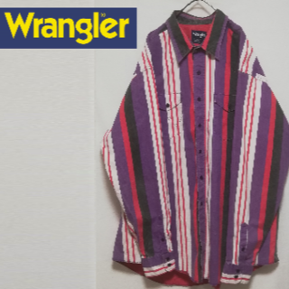ラングラー(Wrangler)のWrangler ビックシルエット XL マルチストライプ ウエスタンシャツ(シャツ)
