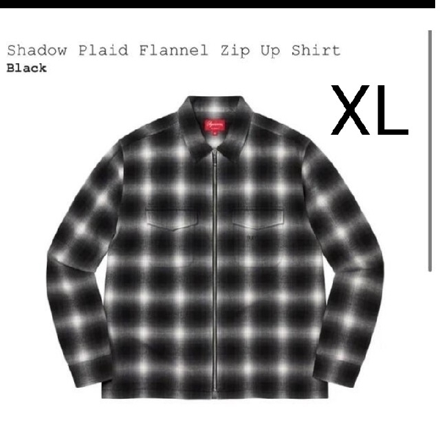 Supreme - Shadow Plaid Flannel Zip Up Shirt