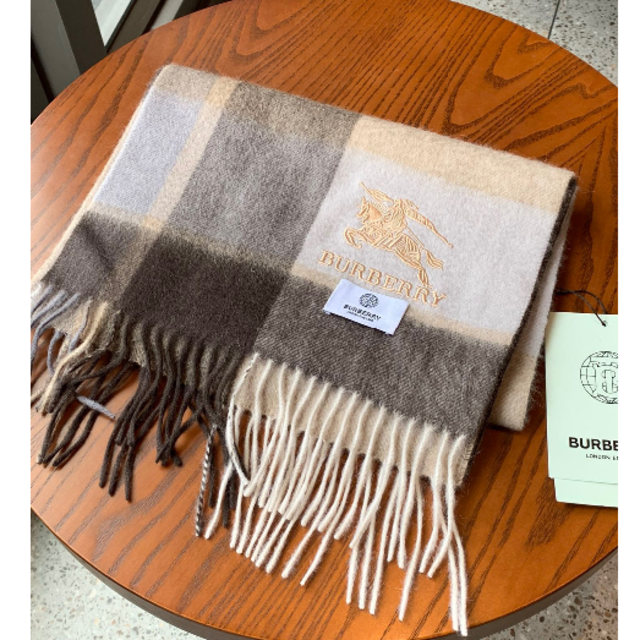 【保証書付】小物新作グッ - BURBERRY BURBERRY バーバリー カシミア100% マフラー