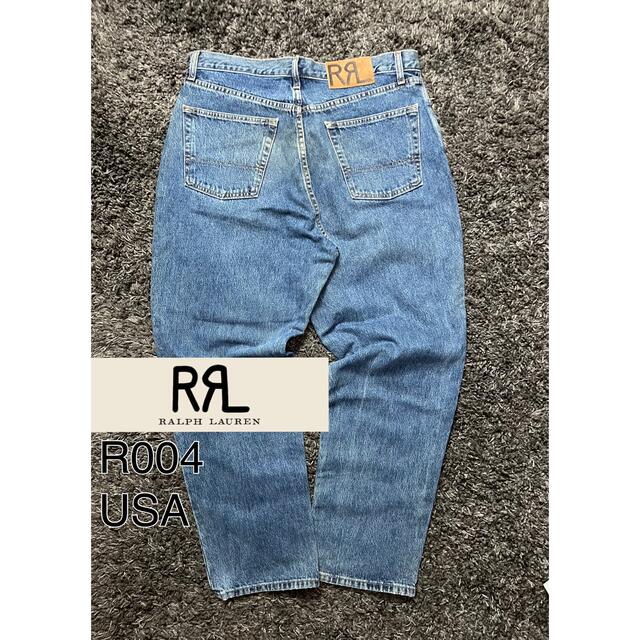 RRL(ダブルアールエル)の【ヒロ様専用】RRL USA製　R004 ワイドテーパード デニム メンズのパンツ(デニム/ジーンズ)の商品写真