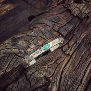 数量限定　S925刻印！ターコイズ　ブレスレット  バングル　silver925(ブレスレット)
