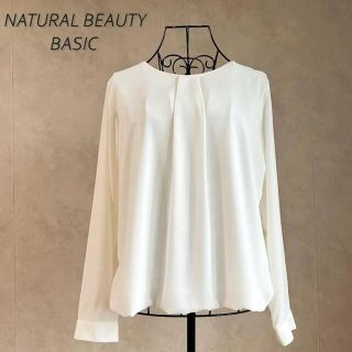 ナチュラルビューティーベーシック(NATURAL BEAUTY BASIC)の【美品】ナチュラルビューティーベーシック　ブラウス(シャツ/ブラウス(長袖/七分))