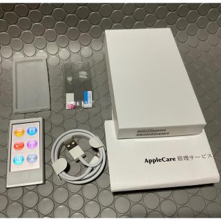 アップル(Apple)のApple iPod nano 第7世代 Silver A1446中古美品(ポータブルプレーヤー)