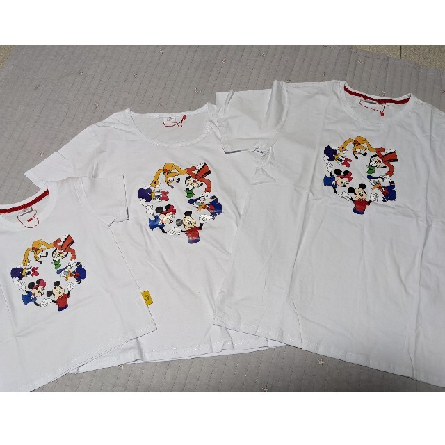 ディズニー　Tシャツ　親子コーデ　おそろい