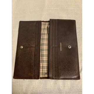 バーバリー(BURBERRY)のバーバリー Burberry 二つ折り 長財布 ブラウン (長財布)