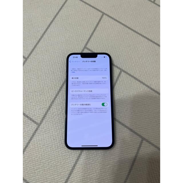 Apple(アップル)のiPhone13  128GB  グリーン　バッテリー100% スマホ/家電/カメラのスマートフォン/携帯電話(スマートフォン本体)の商品写真