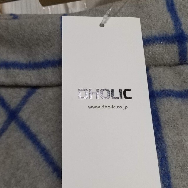 dholic(ディーホリック)の新品タグ付き　dholic ディーホリック　秋冬スカート　ウール　チェック柄 レディースのスカート(ロングスカート)の商品写真