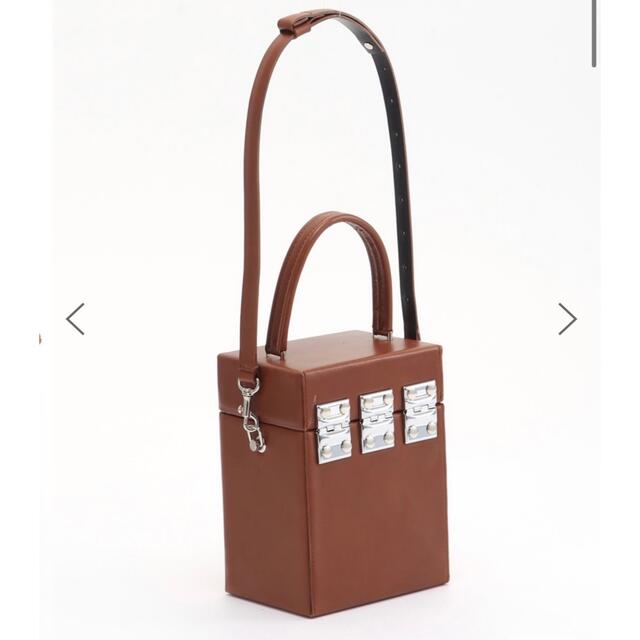 新品 TOGA レザーボックスバッグ ブラウン 茶色 箱型 ボックスバッグ