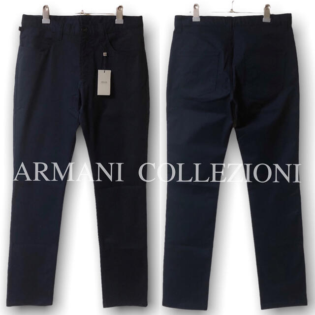 新品 ARMANI COLLEZIONI アルマーニ ストレート パンツ 48