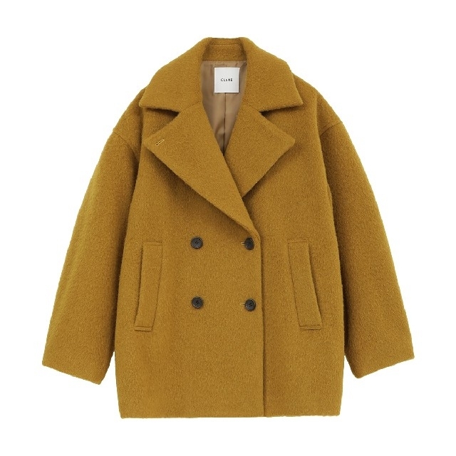 CLANE(クラネ)の新品未使用 CLANE OVER LINE DOUBLE COAT サイズ1 レディースのジャケット/アウター(ピーコート)の商品写真