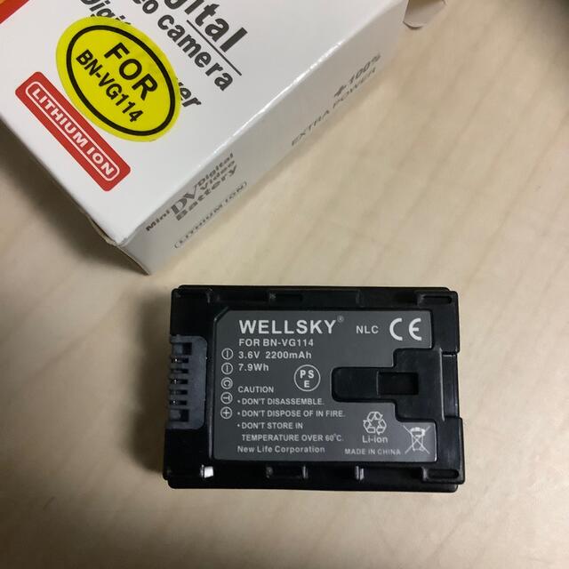 ＷＥＬＬＳＫＹ　バッテリー　ビデオカメラ スマホ/家電/カメラのカメラ(ビデオカメラ)の商品写真