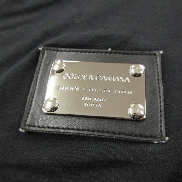 DOLCE&GABBANA(ドルチェアンドガッバーナ)のドルチェ&ガッバーナ ドルガバ Tシャツ カットソー 半袖 Vネック 黒 48 メンズのトップス(Tシャツ/カットソー(半袖/袖なし))の商品写真