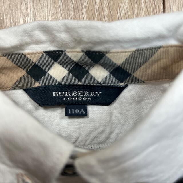 Burberry バーバリー キッズ シャツ グレー 重ね着風 120㎝ トップス ...