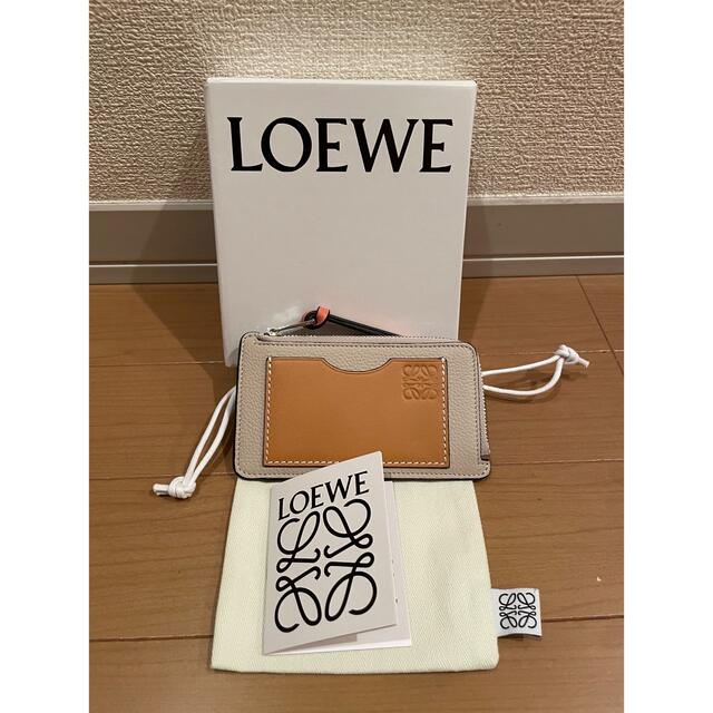 即日発送 LOEWE コインカードホルダー ソフトグレインカーフ