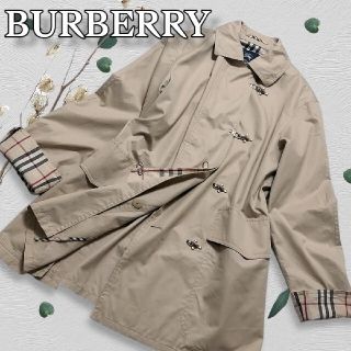 バーバリー(BURBERRY)の✨希少フック金具✨BURBERRY ノバチェック ステンカラーコート(トレンチコート)