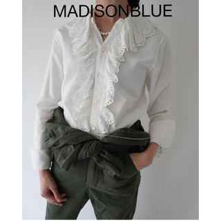 マディソンブルー(MADISONBLUE)の【MADISON BLUE】エンブロイダリーレースシャツ/ホワイト/01(シャツ/ブラウス(長袖/七分))