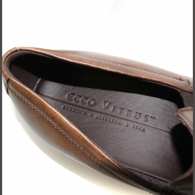 other(アザー)のECCO VITRUS ローファー ビジネスシューズ レザー 44 茶 メンズの靴/シューズ(スリッポン/モカシン)の商品写真