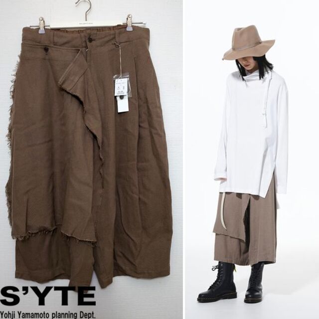 SYTE　カルゼフロントカバーデタッチャブルパンツ　新品　ヨウジヤマモト