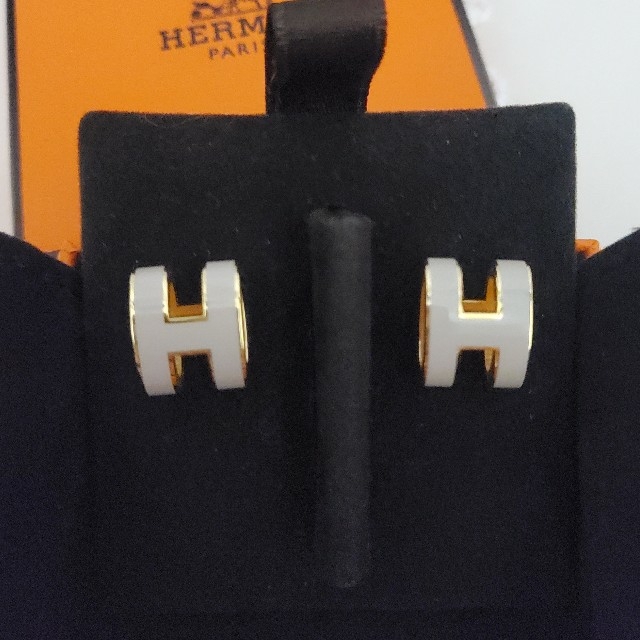 Hermes(エルメス)の[美品] HERMES エルメス　ポップh　ピアス　マロングラッセ レディースのアクセサリー(ピアス)の商品写真