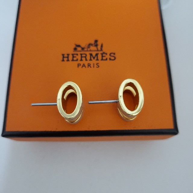 Hermes(エルメス)の[美品] HERMES エルメス　ポップh　ピアス　マロングラッセ レディースのアクセサリー(ピアス)の商品写真