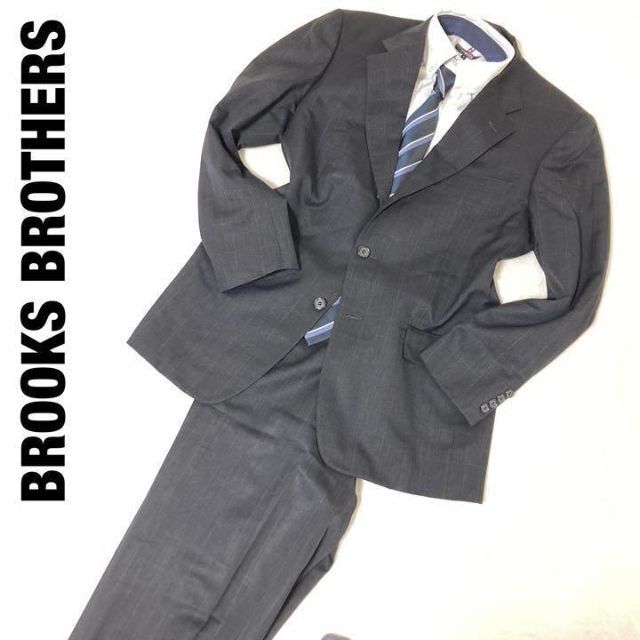 Brooks Brothers(ブルックスブラザース)のブルックスブラザーズ　スーツ　ネイビー　33W　39REG 33W　段返り　美品 メンズのスーツ(セットアップ)の商品写真